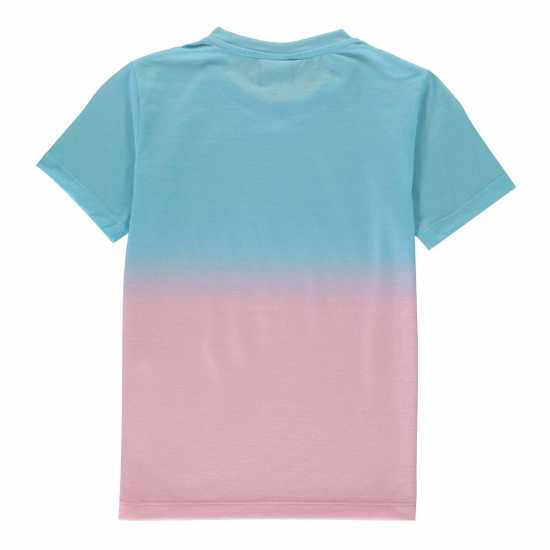 Hype Kids Fade T-Shirt Pink/Blue Детски тениски и фланелки