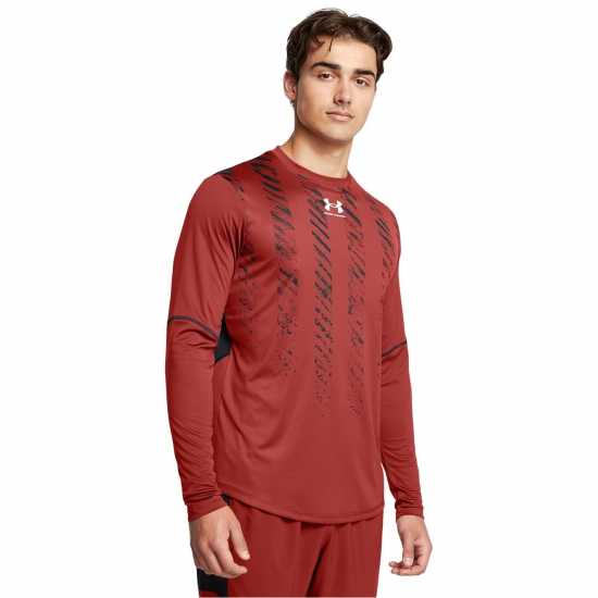 Футболни тренировъчни горнища Under Armour Armour Ua M'S Ch. Pro Ls Jersey T-Shirt Mens Оранжево Under Armour Armour Ua M'S Ch. Pro Ls Jersey T-Shirt Mens Оранжево Футболни тренировъчни горнища