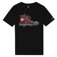 Converse Тениска Момчета Pixel Chuck T Shirt Junior Boys  Детски тениски и фланелки