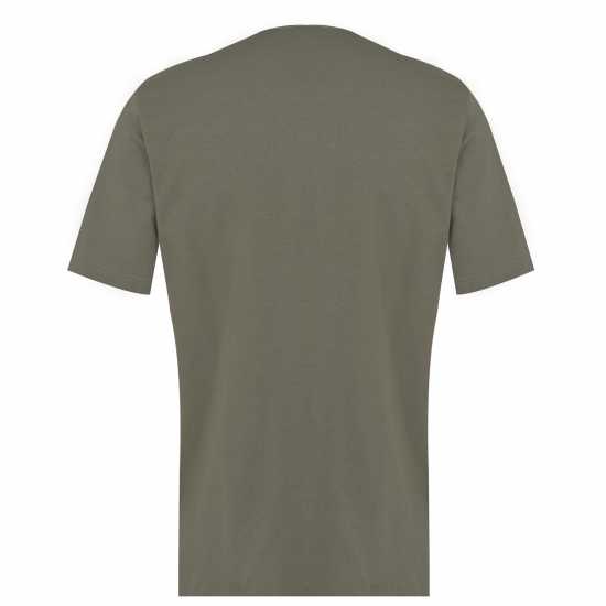 Adidas Мъжка Риза Graphic Logo T-Shirt Mens Green Camo Box Мъжки тениски с яка