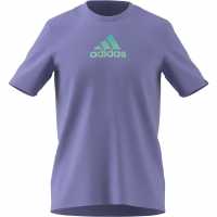 Adidas Мъжка Риза Graphic Logo T-Shirt Mens Purple Fade Мъжки тениски с яка