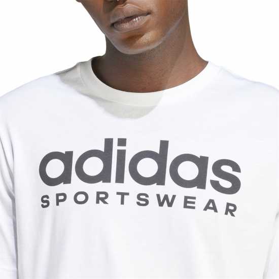 Adidas Мъжка Риза Graphic Logo T-Shirt Mens White SPW Мъжки ризи