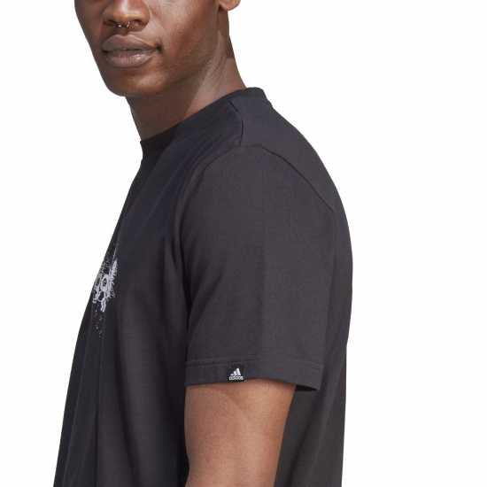 Adidas Мъжка Риза Graphic Logo T-Shirt Mens White Distort Мъжки ризи
