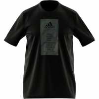 Adidas Мъжка Риза Graphic Logo T-Shirt Mens Black Multi Мъжки тениски с яка
