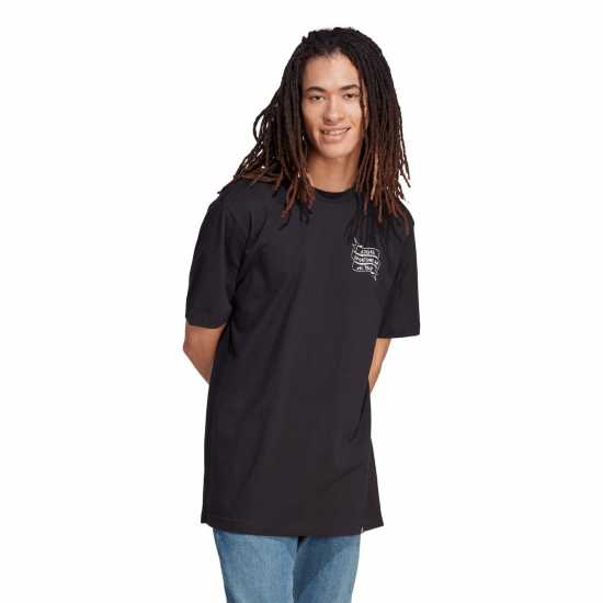 Adidas Мъжка Риза Graphic Logo T-Shirt Mens Black SW Мъжки ризи