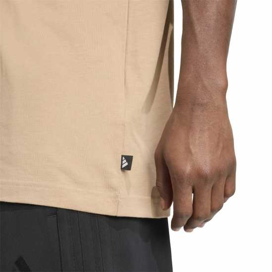 Adidas Graphic Essentials Cotton Short Sleeve T-Shirt Пясъчен камуфлаж 