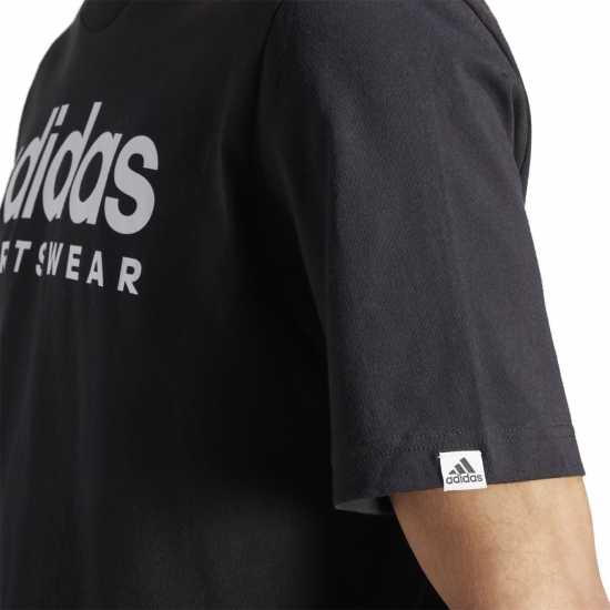 Adidas Мъжка Риза Graphic Logo T-Shirt Mens Black SPW Мъжки ризи