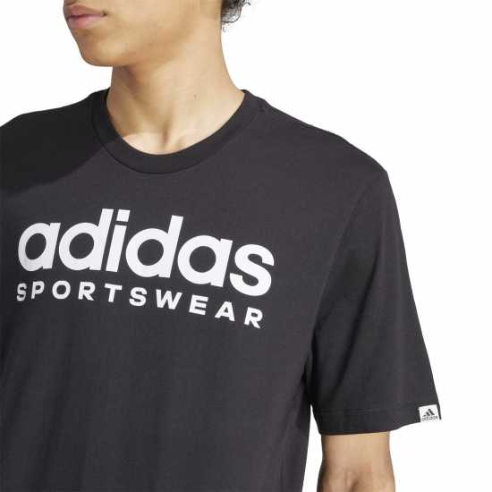 Adidas Мъжка Риза Graphic Logo T-Shirt Mens Black SPW Мъжки ризи