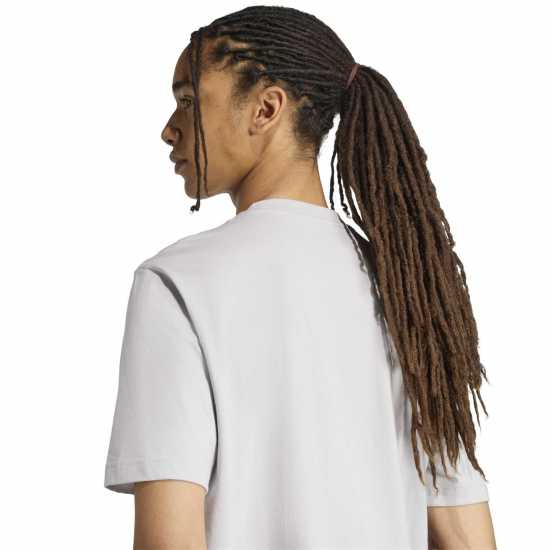 adidas Graphic Essentials Cotton Short Sleeve T-Shirt Средно сиво SPW 