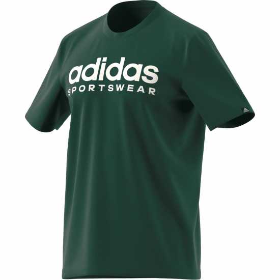 Adidas Мъжка Риза Graphic Logo T-Shirt Mens Green SPW Мъжки ризи