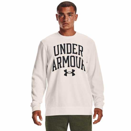 Under Armour Мъжка Риза Rival Terry Sweatshirt Mens White Мъжко облекло за едри хора