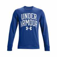 Under Armour Мъжка Риза Rival Terry Sweatshirt Mens Blue Мъжко облекло за едри хора