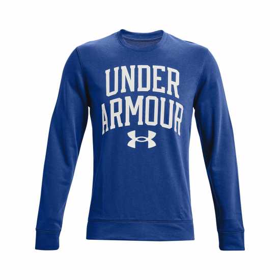 Under Armour Мъжка Риза Rival Terry Sweatshirt Mens Blue Мъжко облекло за едри хора