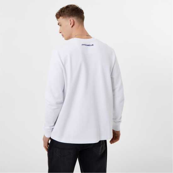 Тениска Jack Wills Long Sleeve Graphic Textured T Shirt