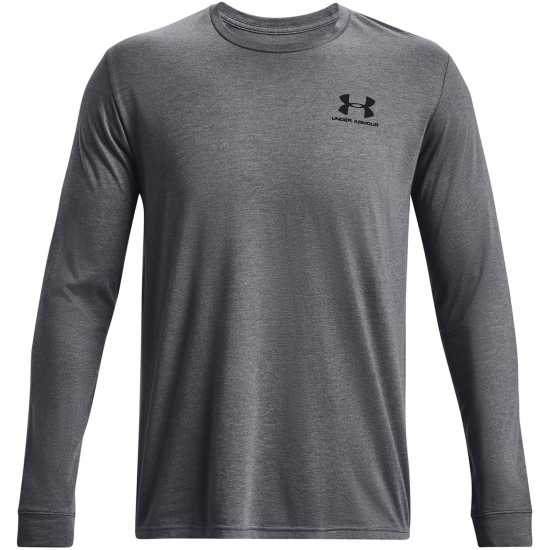 Under Armour Мъжка Тениска Sports Chest T Shirt Mens Pitch Gray Med Мъжки ризи