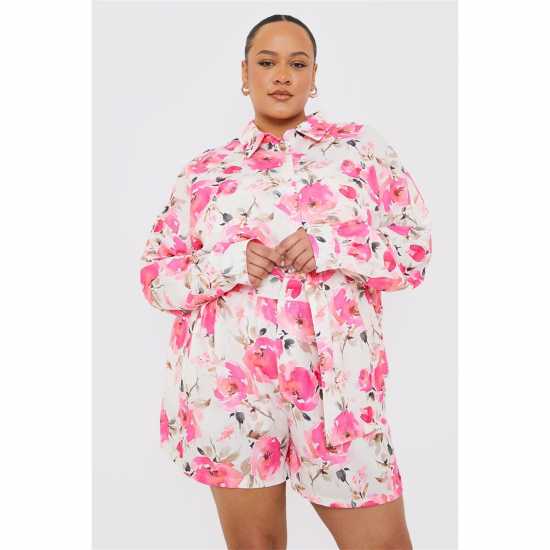 In The Style In The Style Curve Pink Shirt  Дамски ризи и тениски