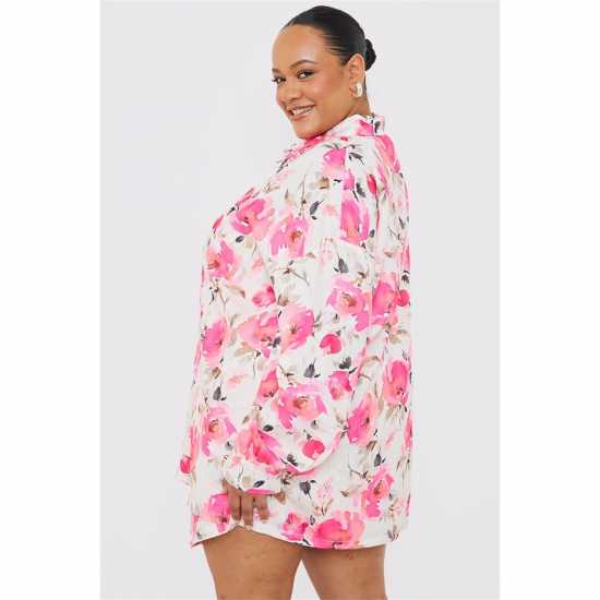 In The Style In The Style Curve Pink Shirt  Дамски ризи и тениски