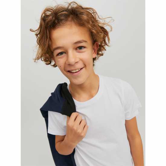 Jack And Jones Regular Fit T-Shirt Juniors Бяло Детски тениски и фланелки