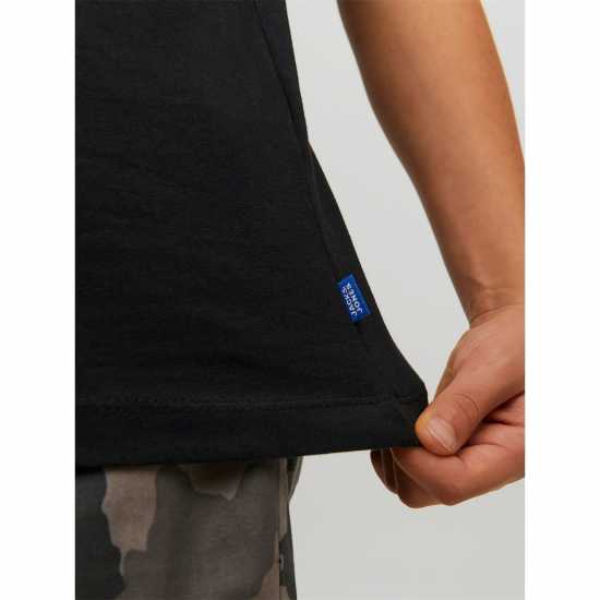 Jack And Jones Regular Fit T-Shirt Juniors Черно Детски тениски и фланелки