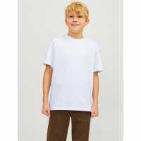 Jack And Jones Regular Fit T-Shirt Juniors Бяло Детски тениски и фланелки