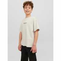Jack And Jones Logo T-Shirt Juniors Лунна лъчина Детски тениски и фланелки