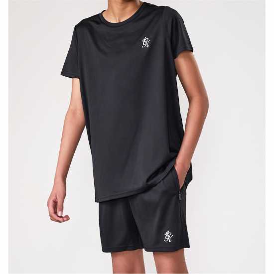 Детски тениски и фланелки Gym King Poly Tee Jn53 Black Gym King Poly Tee Jn53 Black Детски тениски и фланелки