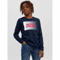 Junior&junior Logo Long-Sleeve Regular Fit T-Shirt  