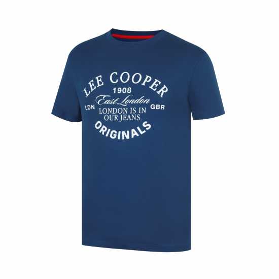 Мъжки тениски и фланелки Lee Cooper Мъжка Риза Cooper T-Shirt Mens Винтажно синьо Lee Cooper Мъжка Риза Cooper T-Shirt Mens Винтажно синьо Мъжки тениски и фланелки