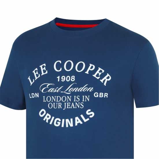 Мъжки тениски и фланелки Lee Cooper Мъжка Риза Cooper T-Shirt Mens Винтажно синьо Lee Cooper Мъжка Риза Cooper T-Shirt Mens Винтажно синьо Мъжки тениски и фланелки