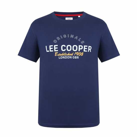 Мъжки тениски и фланелки Lee Cooper Мъжка Риза Cooper T-Shirt Mens Морска синьо Lee Cooper Мъжка Риза Cooper T-Shirt Mens Морска синьо Мъжки тениски и фланелки