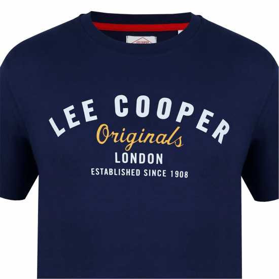 Lee Cooper Мъжка Тениска Cooper T Shirt Mens Navy - Мъжки ризи