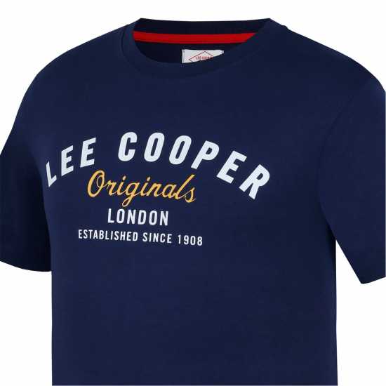 Lee Cooper Мъжка Тениска Cooper T Shirt Mens Navy - Мъжки ризи