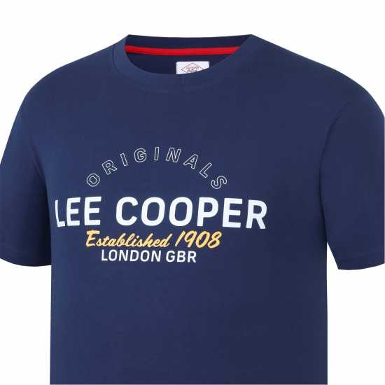 Мъжки тениски и фланелки Lee Cooper Мъжка Риза Cooper T-Shirt Mens Морска синьо Lee Cooper Мъжка Риза Cooper T-Shirt Mens Морска синьо Мъжки тениски и фланелки