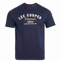 Lee Cooper Мъжка Тениска Cooper Logo T Shirt Mens Navy Мъжки тениски и фланелки