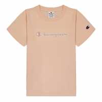 Champion Logo T-Shirt Pink Tonal Детски тениски и фланелки