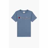 Champion Logo T-Shirt Blue Детски тениски и фланелки