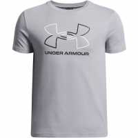 Under Armour Foundation Ss Jn54 Mod Grey/Heathr Детски тениски и фланелки