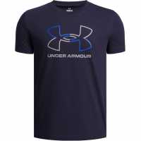 Under Armour Foundation Ss Jn54 Midnight Navy Детски тениски и фланелки