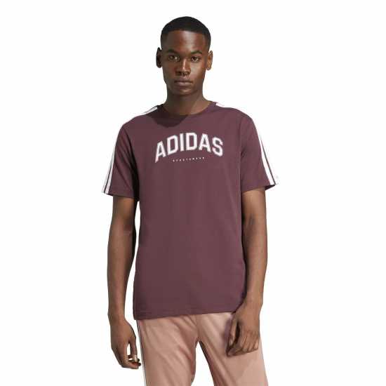 Adidas Мъжка Риза Codes Collegiate Linear Graphic T-Shirt Mens  