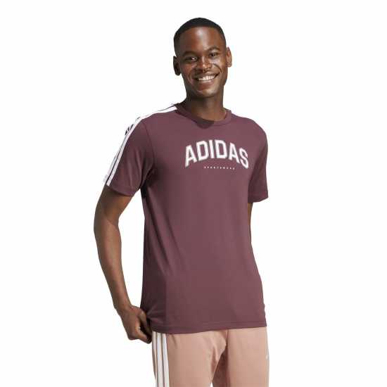Adidas Мъжка Риза Codes Collegiate Linear Graphic T-Shirt Mens  