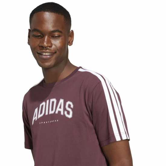 Adidas Мъжка Риза Codes Collegiate Linear Graphic T-Shirt Mens  