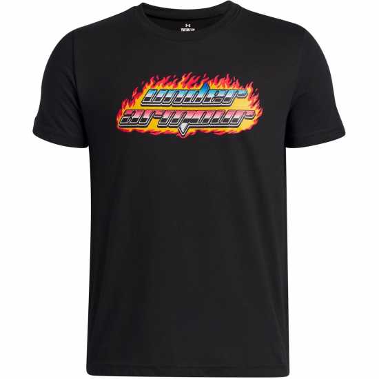 Under Armour Flame Wm Ss Jn54 Black Детски тениски и фланелки