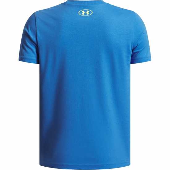 Under Armour Overlay Wm Ss Jn54 Blue Atlantis Детски тениски и фланелки