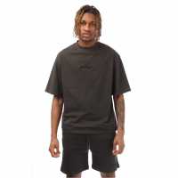 Hype Adults Oversized T-Shirt Черно Hype Adults Oversized T-Shirt Черно