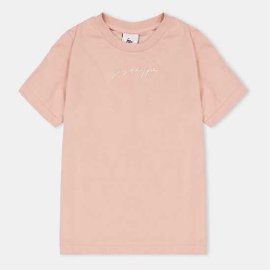 Hype Reg Tee Jn99 Розово Детски тениски и фланелки