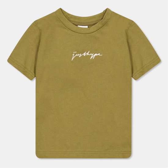 Детски тениски и фланелки Hype Reg Tee Jn99 Олива Hype Reg Tee Jn99 Олива Детски тениски и фланелки
