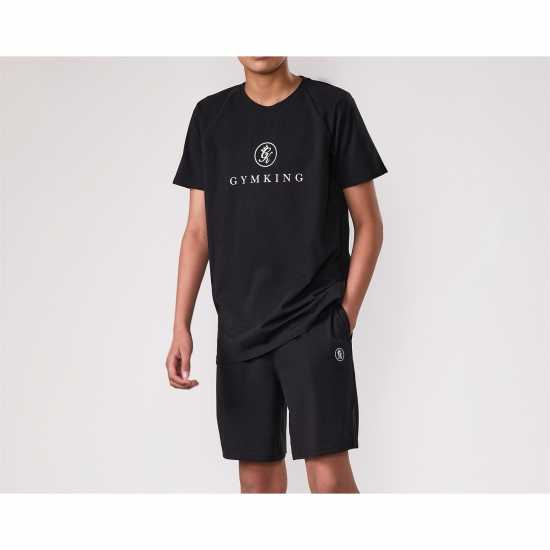 Gym King Pro Tee Jn53 Black Детски тениски и фланелки