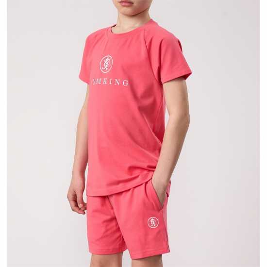 Gym King Pro Tee Jn53 Coral Детски тениски и фланелки