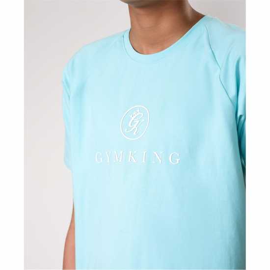 Gym King Pro Tee Jn53 Aqua Sky Детски тениски и фланелки