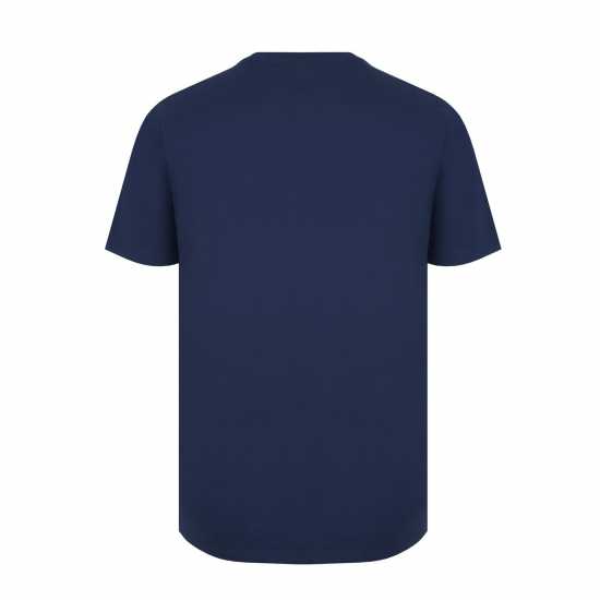 Lonsdale Мъжка Риза Tee Shirt Mens Гео Син Мъжко облекло за едри хора